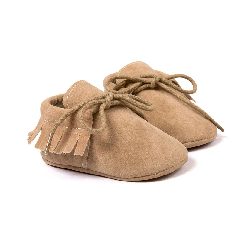 Для маленьких мальчиков и девочек Детские Мокасины Мягкие Moccs обувь Bebe бахрома на мягкой подошве нескользящая обувь для колыбельки ПУ кожа, замша, Одежда для новорожденных - Цвет: Model 8