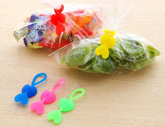 New Arrive Food grade Silicone Bag Ties, Cable Management, Zip Tie Twist, Multi use Bag Clip
