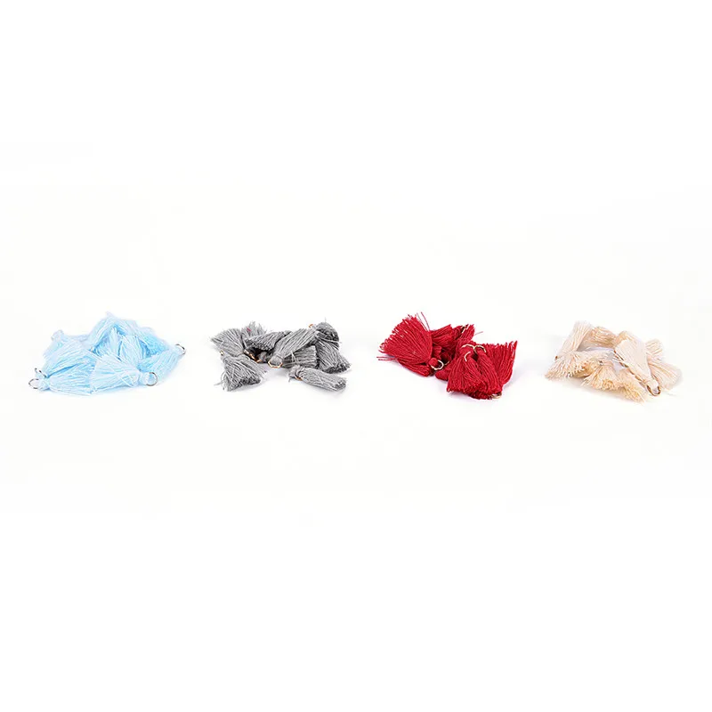 10pcs/lot Cotton Silk Handmade Tassel for Jewelry Embellishment Mini Tassels Fashion silk Brush earrings accessories