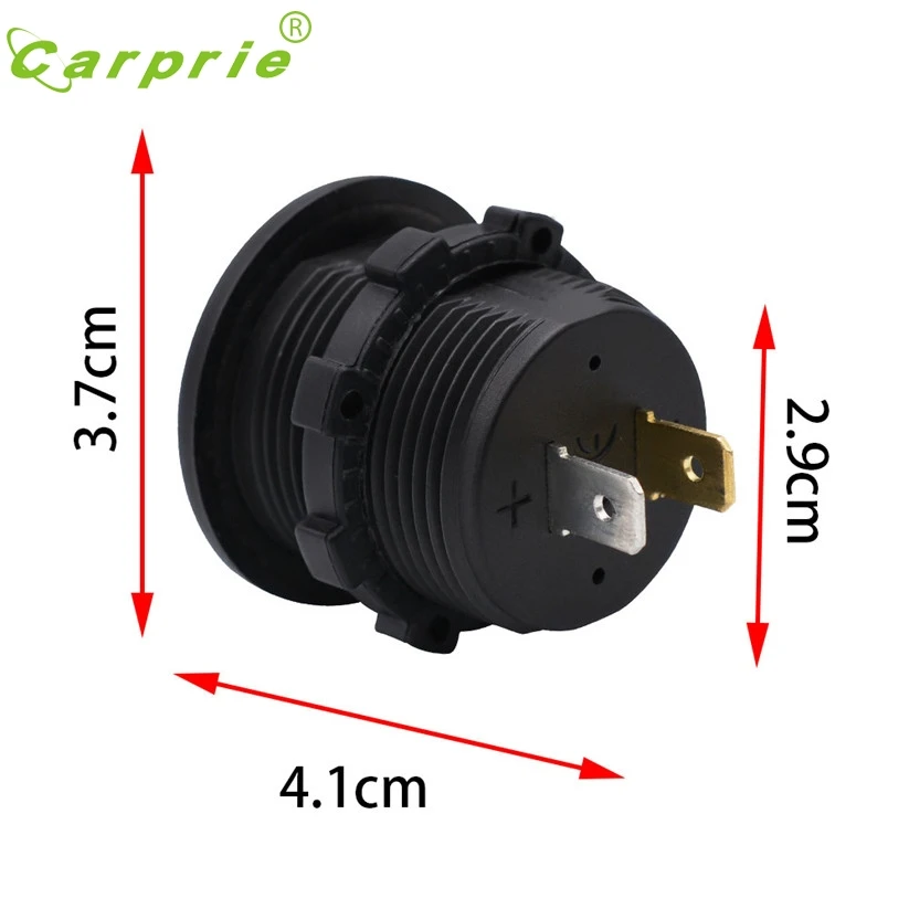 Авто-Стайлинг 5 V-15 V автомобиль мотоцикл светодиодный DC Цифровой Дисплей вольтметр Водонепроницаемый метр Ma7 леверт