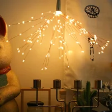 Светодиодный гирлянда огнеупорная декоративная фея с батарейками DIY складной букет Форма Огни праздничного освещения