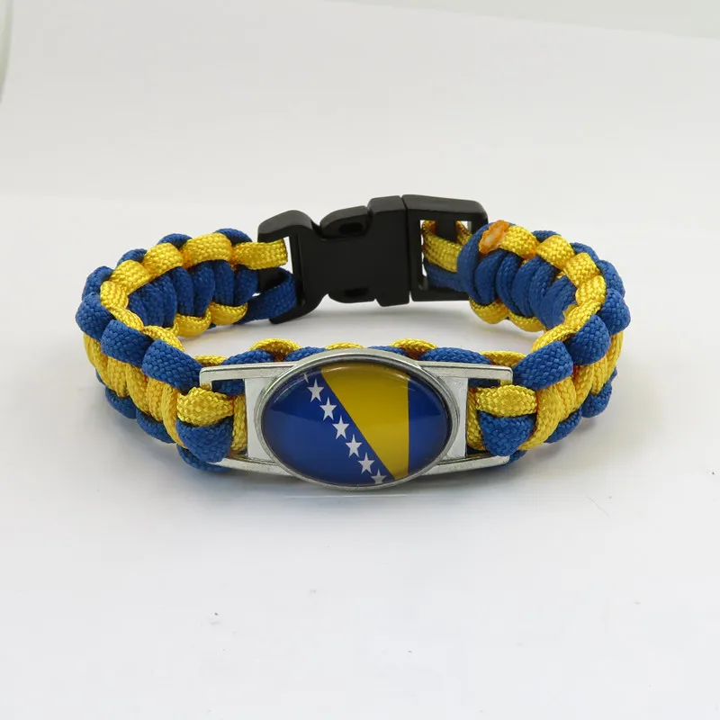 

infinity love bosnia bracelet bosnia country bracelet fashion man and woman rope bangle bosnia flag