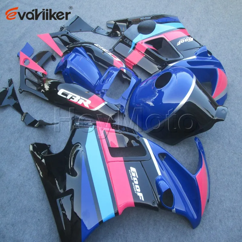 Капот мотоцикла на заказ для CBR600F2 1991-1994 CBR600 F2 91 92 93 94 заказ ABS пластик мотоцикл обтекатель+ розовый черный