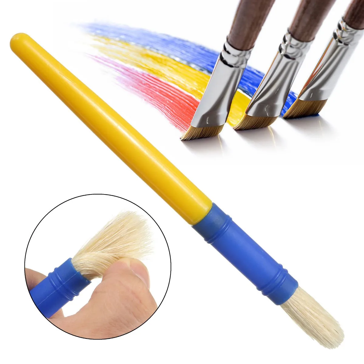 KiWarm для школьников, Детские принадлежности, 1 шт., кисточка для рисования, пластиковая ручка для рисования акварелью, художники для детей, художественное ремесло