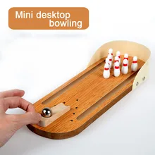 ילדי מיני נייד שולחן באולינג משחק ילדי צעצוע באולינג אינטראקטיבי שולחן העבודה משחק מסיבת כיף לוח ספורט משחקי מתנות(China)