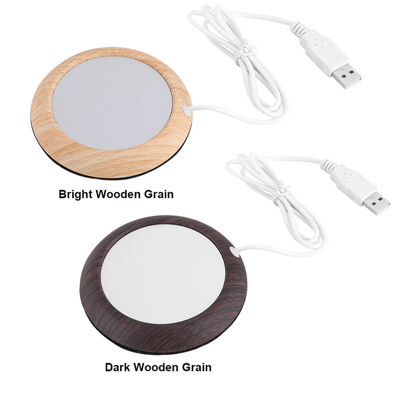 3 Colors USB Wood Grain Cup Warmer Heat Beverage Mug Mat Keep Drink Warm Heater Mugs Coaster 3 Colors USB Wood Grain Cup Warmer Heat Beverage Mug Mat Keep Drink Warm Heater Mugs Coaster