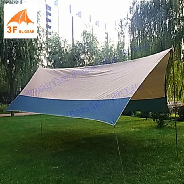 Hexagon 5*4.5m 210T polyester with PU and silver coating