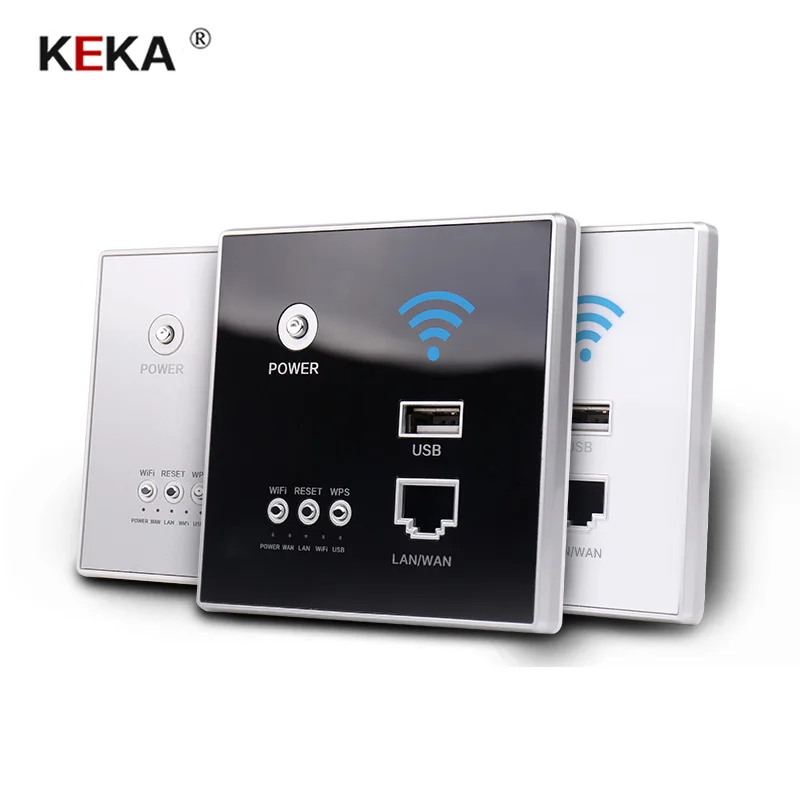 Смарт ретранслятор KEKA 300 Мбит/с 220 В Беспроводной Wi Fi встраиваемая настенная
