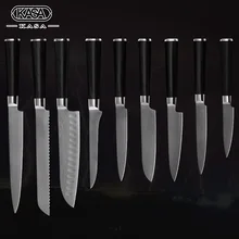 

Damascus pattern slicing bread Japanese cook's boning santoku big utility utility paring kitchen knives nine-piece set hot salea