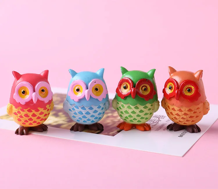 

Creative Cute Owl Fridge Magnet Magnetic Refrigerator Sticker Message Sticker Colorful Blue Green Orange Children Toy