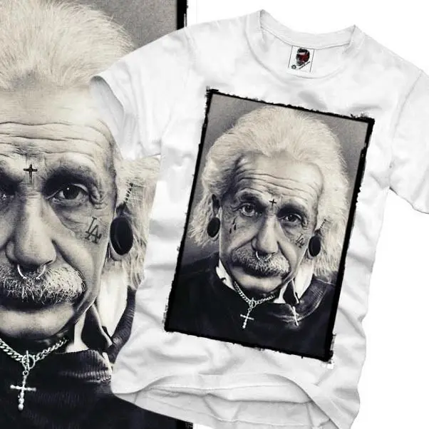 Harajuku T SHIRT EINSTEIN WASTED YOUTH LONDON PARIS BOY ELEVEN S/M/L/X | Мужская одежда