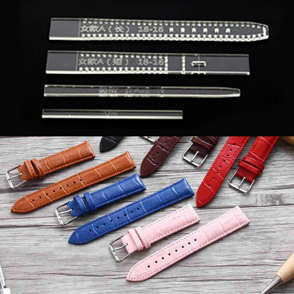 

4Pcs Acrylic Watch Strap Band Stencil Template Tools for Adults Beginners