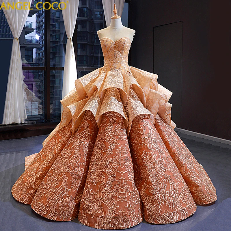 Свадебное платье большого размера для беременных Модное Элегантное свадебное платье цвета шампанского/глубокая Золотая трубка платье с