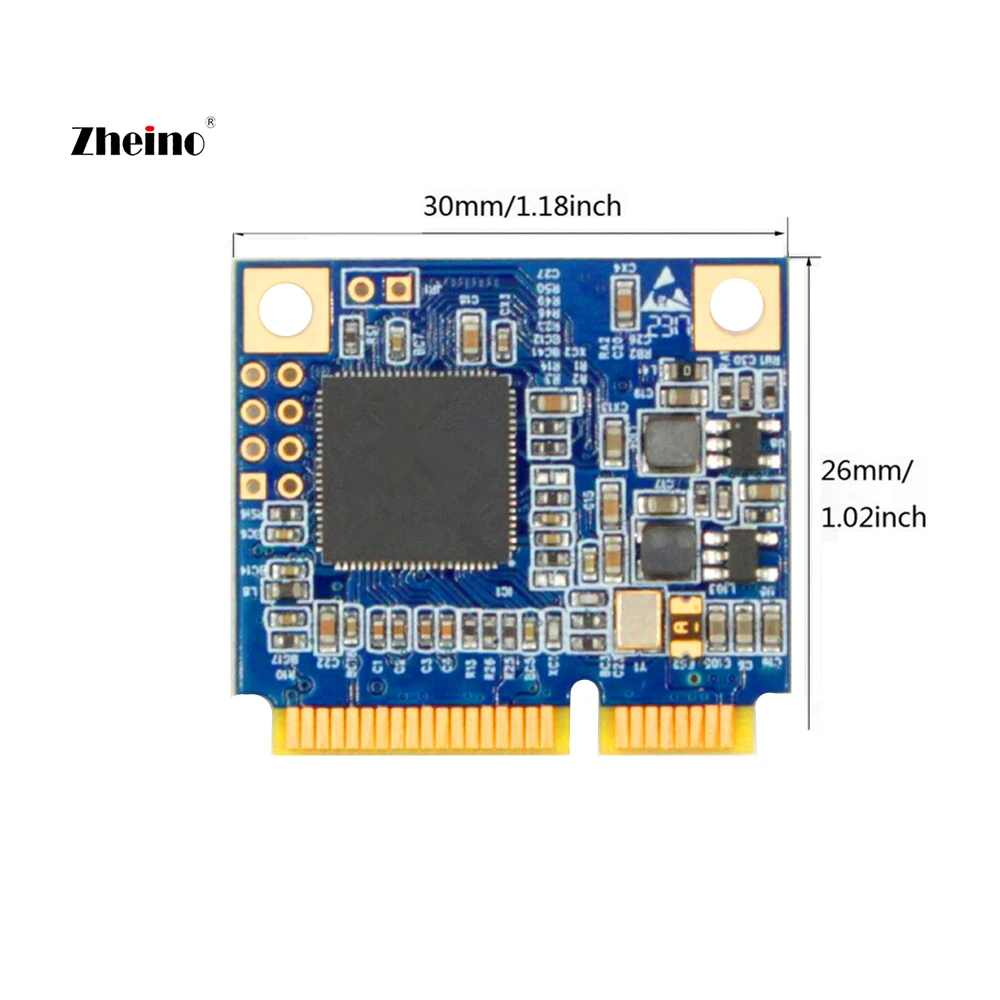 Zheino половина размер mSATA 16 ГБ 32 ГБ 64 ГБ SSD 2D MLC NAND флэш внутренний модуль твердотельный диск для портативных ПК