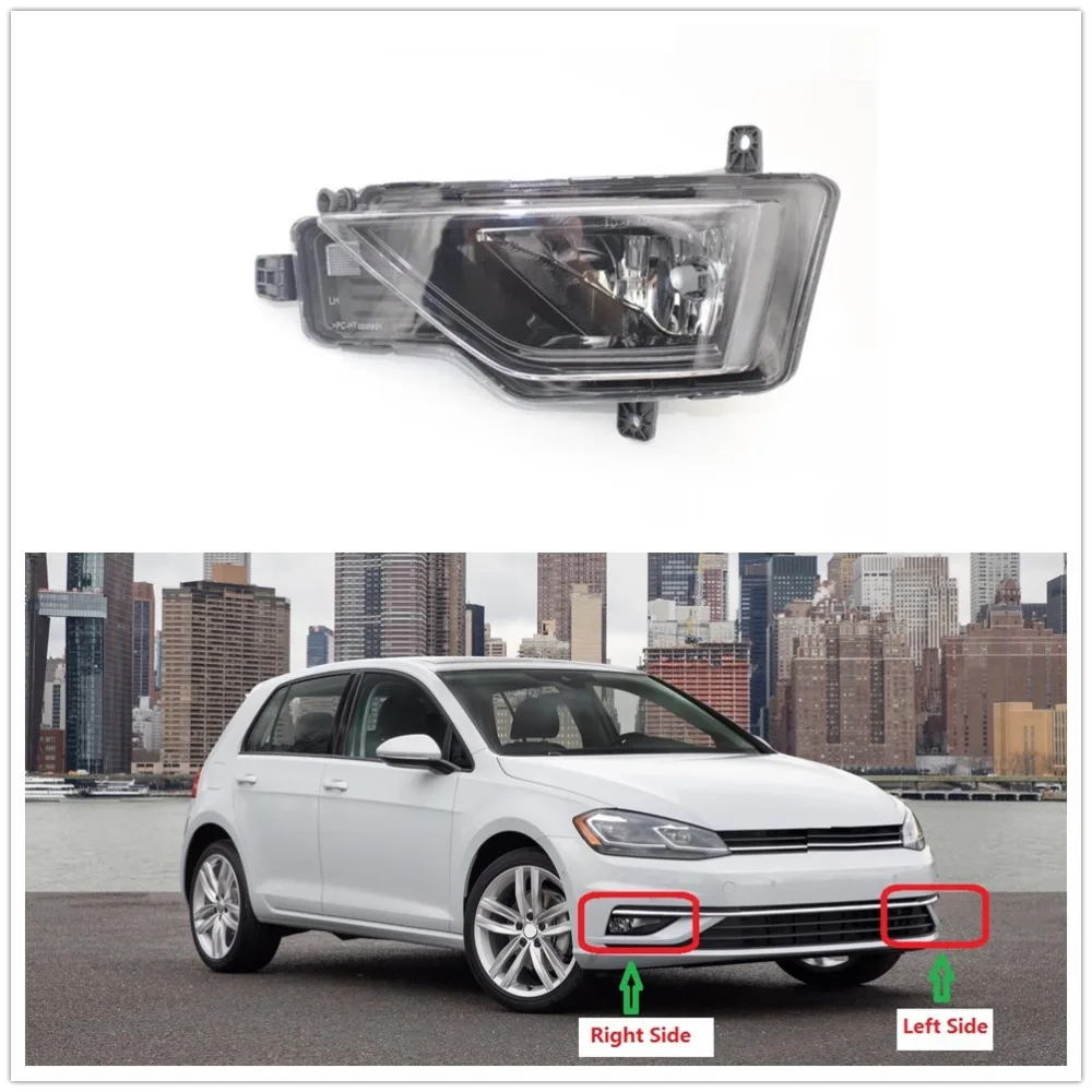 Left Side Fog Light For VW Golf 7.5 MK7 A7 Facelift 2017 2018 Car