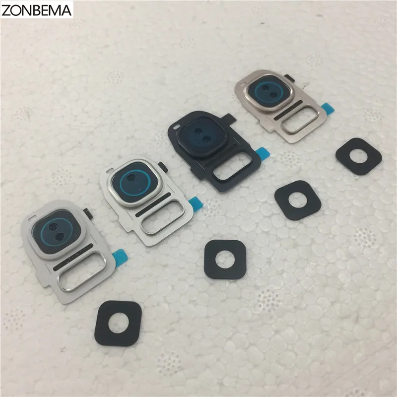 Держатель для задней камеры ZONBEMA рамка с 100% стеклянным стеклом наклейка Samsung Galaxy S7
