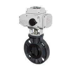 6 дюймов ПВХ моторный Дроссельный клапан вкл/выкл Тип пластиковый двустворчатый кран для воды опорная шайба из этилен-пропиленового каучука DN150 Электрический Дроссельный клапан