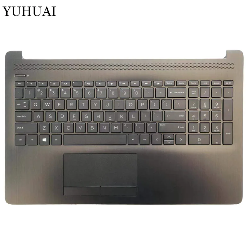 

US Laptop keyboard for HP 15-DA 15-da0088nr 15-DA0033WM 15-DA0503SA 15-DA0053WM with Palmrest Upper Cover