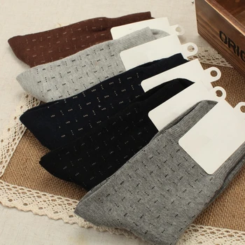 

New Men Socks Cotton High Quality Casual Business Dress Crew Socks Breatheable Anti-Bacterial Man Sock 5pairs / Lot