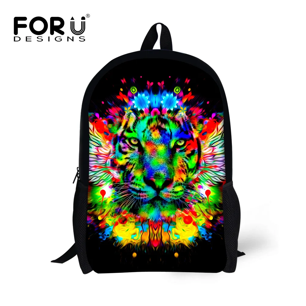 Punk Style 3D Animal Wolf Backpack School Bag Daypack Laptop Bag Big Backpacks For Teen Girls Boys