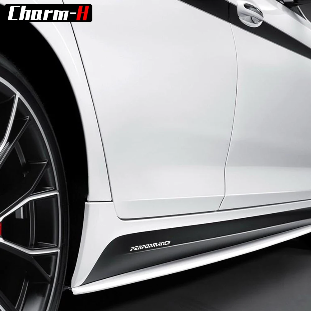 

2pcs Side Skirt Sill Decal Racing Stripe Vinyl Decals for BMW G30 5 Series 2017-2018 M Performance Stickers