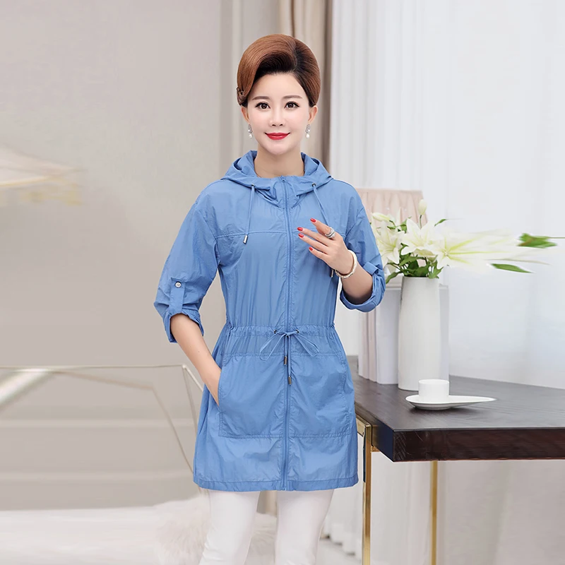 NIFULLAN Sun Protection Shirts For Women Hooded Anti UV Clothes Plus