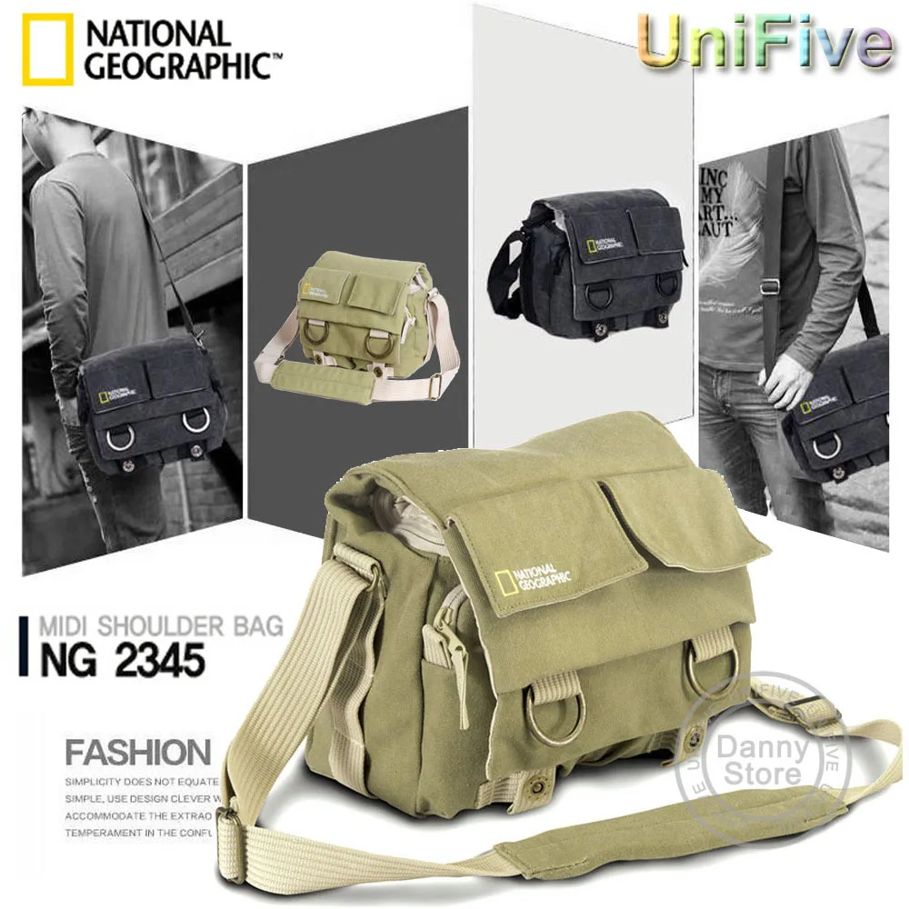 Universal National Geographic NG2345 canvas professional case Khaki