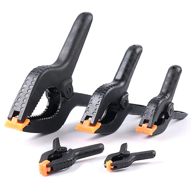

Hard Plastic Micro Spring Clamps Set DIY Tools Grip Clips 2"-9" Heavy Duty Plastic Nylon Spring Clamps A-shape Drop Shipping