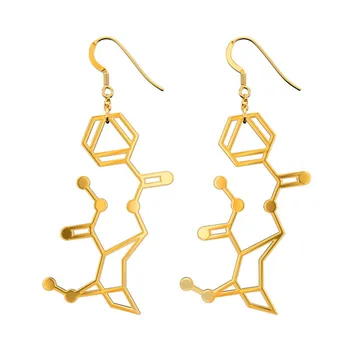 

DANGGAO fashion Unique Handmade Cocaine Molecule Earrings for women girls female