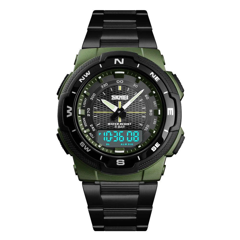 

SKMEI Fashion Mens Watches Top Brand Luxury Quartz Sports Watches Stainless Men Watch Waterproof Wrist Watch Male Clock