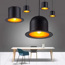 BOKT Led Pendant Lamp Gentleman Hat Light 10 40W Dining Room Shop Bar Counter Decoration Pendant Light Kitchen Lamp hat light new design pendant lights aluminum gentleman formal hat light creative pendant lamp for kitchen coffee shop bar
