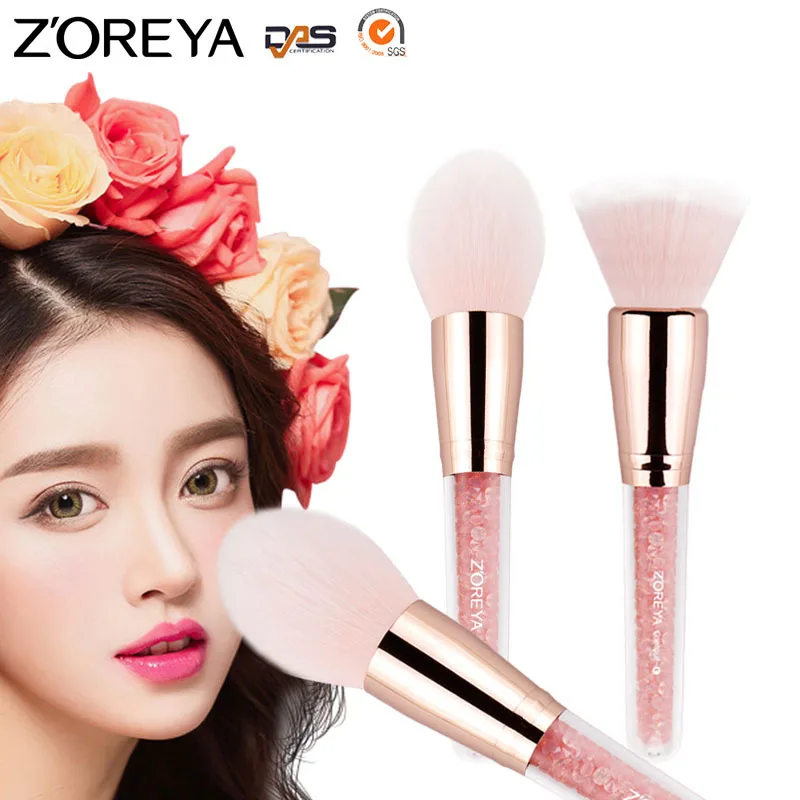 Beauty 4pcs set Multifunctional Makeup Brush Acrylic Diamond Handle Brush Foundation Concealer Blush Powder Brush Makeup