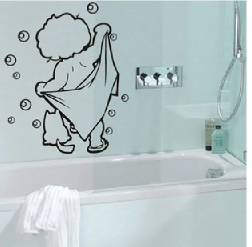 bella amore bambino doccia bagno parete bolla adesivi per porte autoadesivi svegli dei bambini doccia decalcomanie