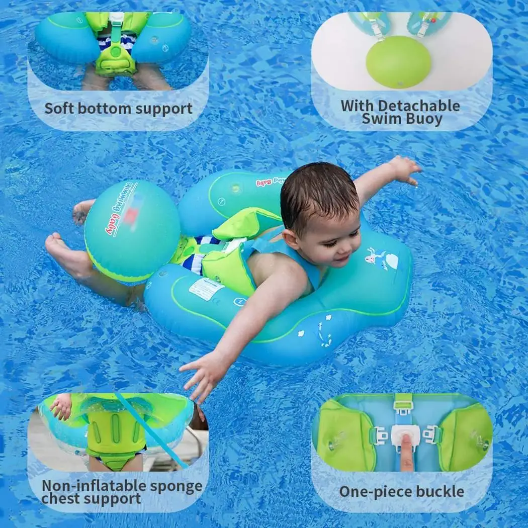 

1Pcs Baby Swim Ring Neck Float Baby Accessories Swim Anti-back Safety Neck Ring Baby Kids Swimming Infant Circle for Bathing