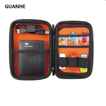 

Big size Electronics Cable Organizer Bag USB Flash Drive Memory Card 2.5 inch HDD Case Travel CASE 18x12x4.8cm