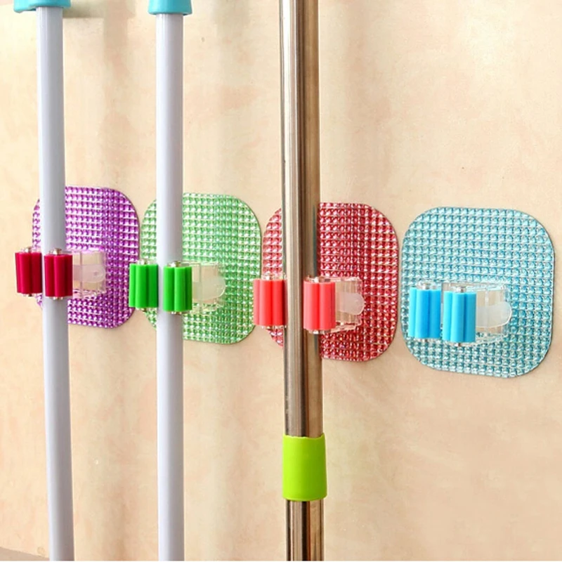 

Creative Home Furnishing Mop Hook Stores Daily Necessities of Daily Life Tools Multi-functional Seamless Mop Hooks