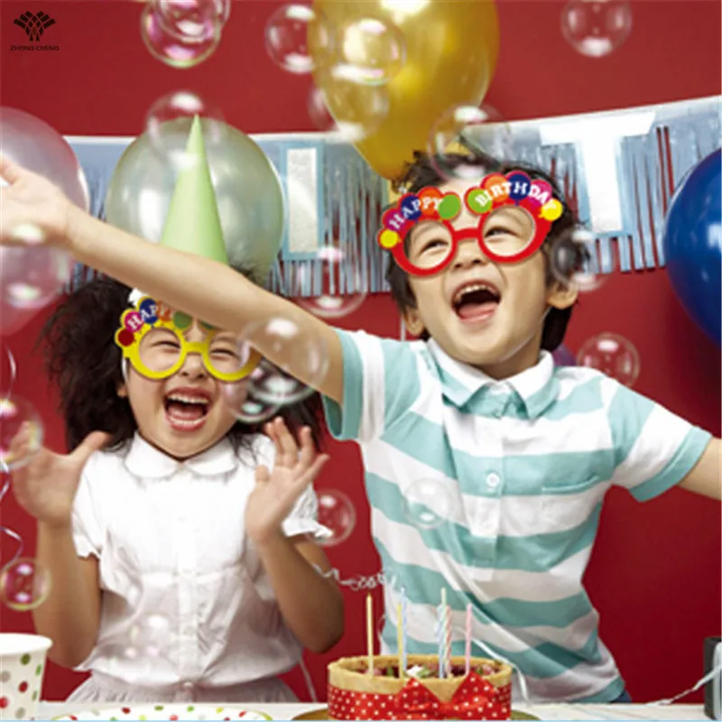 Joyeux Anniversaire En Verre En Forme De Fleur En Verre D Anniversaire Decoration Enfants Baby Shower Fete D Anniversaire Fournitures Jetables Eva 10 Pcs Aliexpress