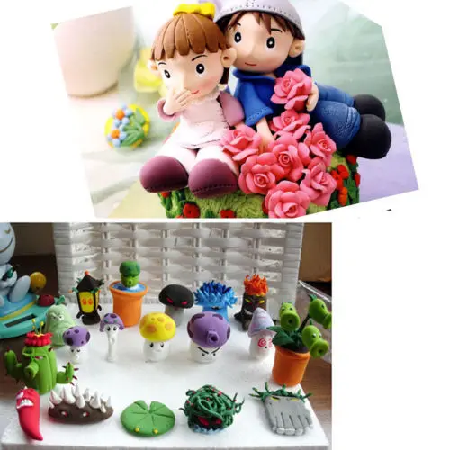 B76 DIY Craft Мягкий полимерный Моделирование Пластилин комплектные Обучающие игрушки 24 цвета