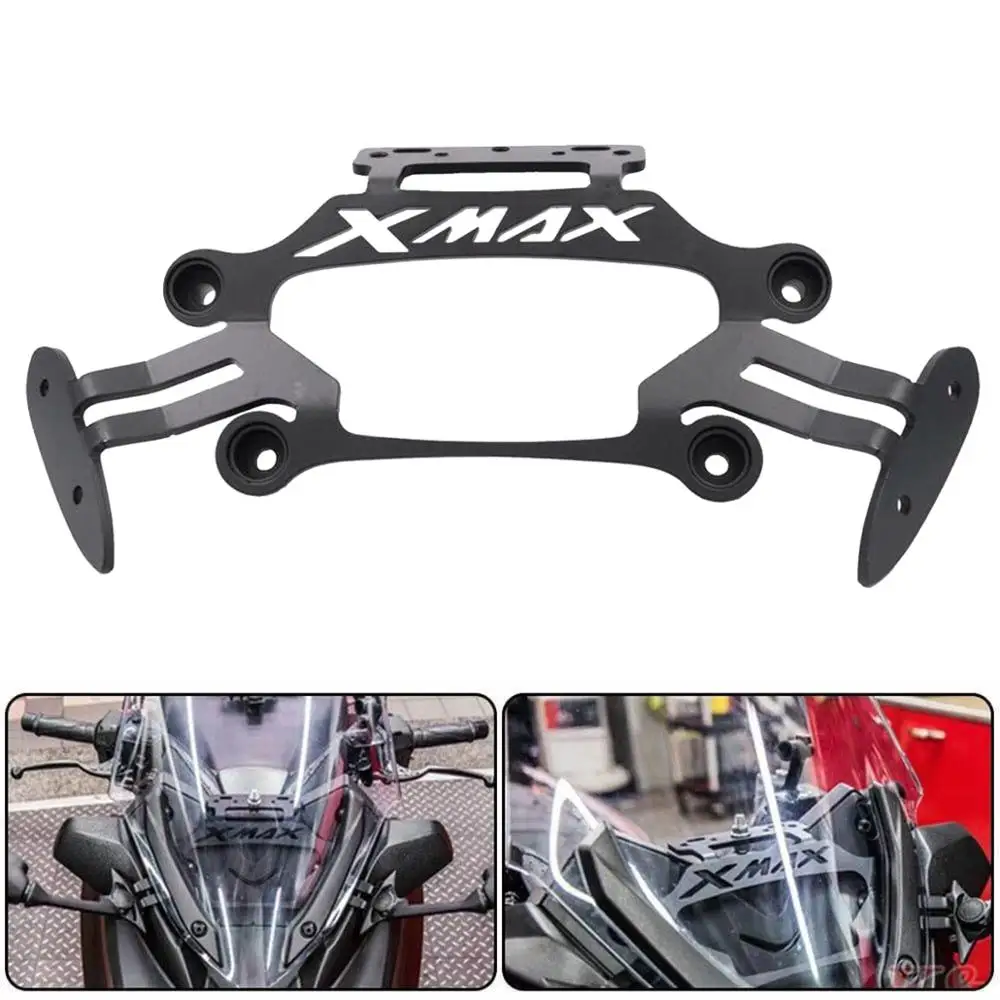 

Motorcycle Phone USB GPS Stand Holder Cover Guide Mobile Phone 3.5-7 inch Bracket For Yamaha XMAX300 XMAX400 125 250 2017-2019