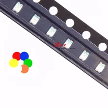 100 шт. 0805 светодиодный полный спектр высокий светильник SMD светодиодный светильник-светодиод белый/желтый/синий/зеленый/оранжевый/красный