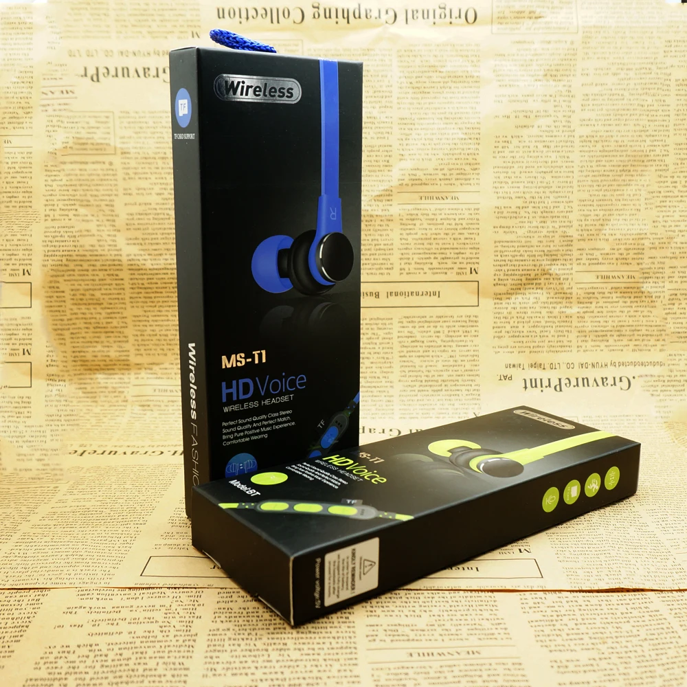 Good Quality SMILYOU Bluetooth Earphone T1 Wireless Headphone Sports Bass Bluetooth Earphone with Mic for iPhone Xiaomi