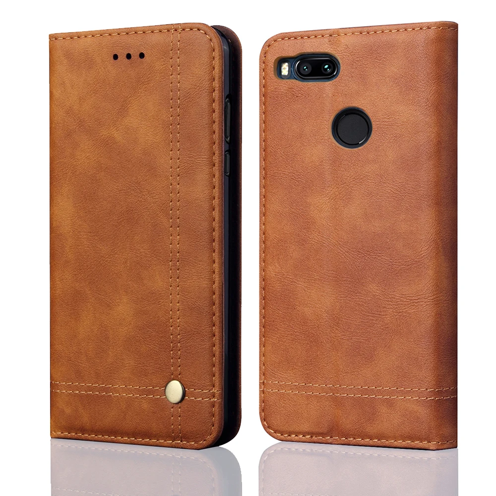 

Luxury Flip Leather Case For Xiaomi Mi A1 Case Wallet Pouch Style Card Slot Stand Cover For Xiaomi 5X Mi5X Phone Cases