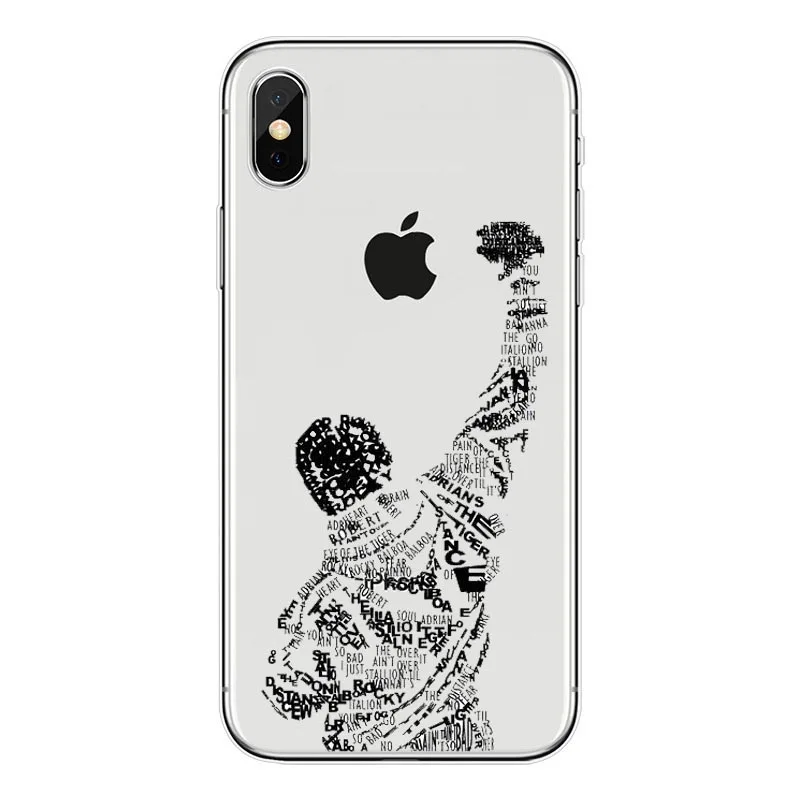 Тонкий чехол для телефона в стиле тайского бокса для iPhone XS Max 8 8Plus 7 6 6splus SE 5S X персональный чехол с пандой из мультфильма - Цвет: TPU
