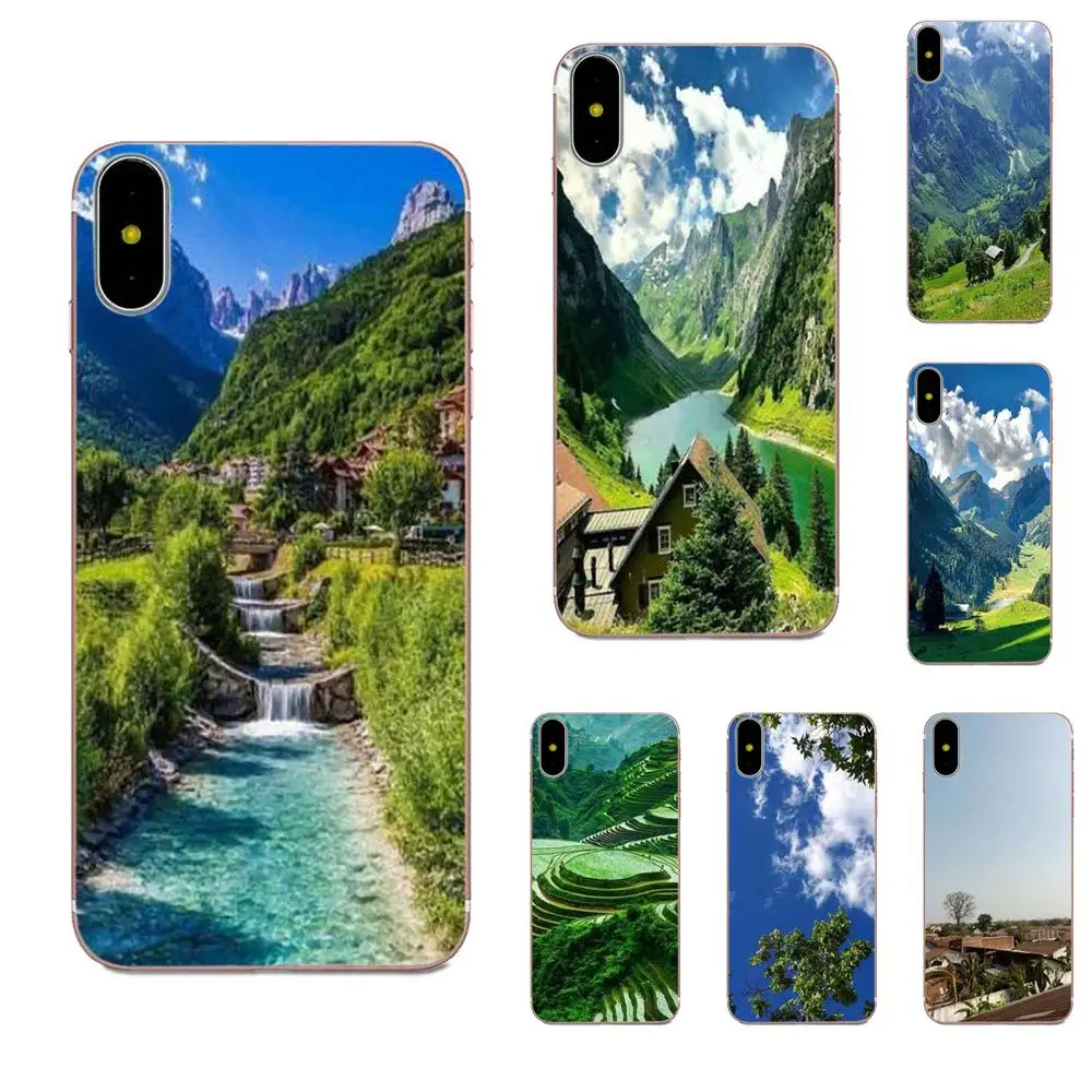 Мягкие вызова Box горы и Clould для htc 530 626 628 630 816 820 один A9 M7 M8 M9 M10 E9 плюс U11 Moto G G2 G3 G4 G5 |