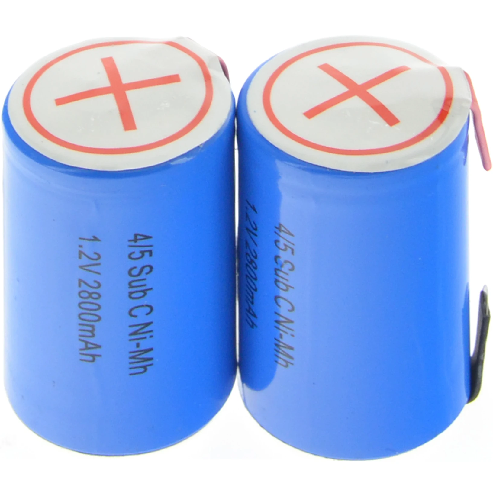 12 шт 2800mAh 1,2 V Ni-MH 4/5 SubC Sub C аккумуляторная батарея синяя батарея с вкладкой