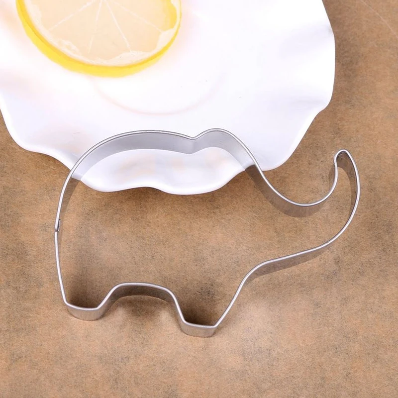 JX-LCLYL Stainless Steel Elephant Mould Cake Biscuit Cookie Cutter Mold DIY Baking Tool