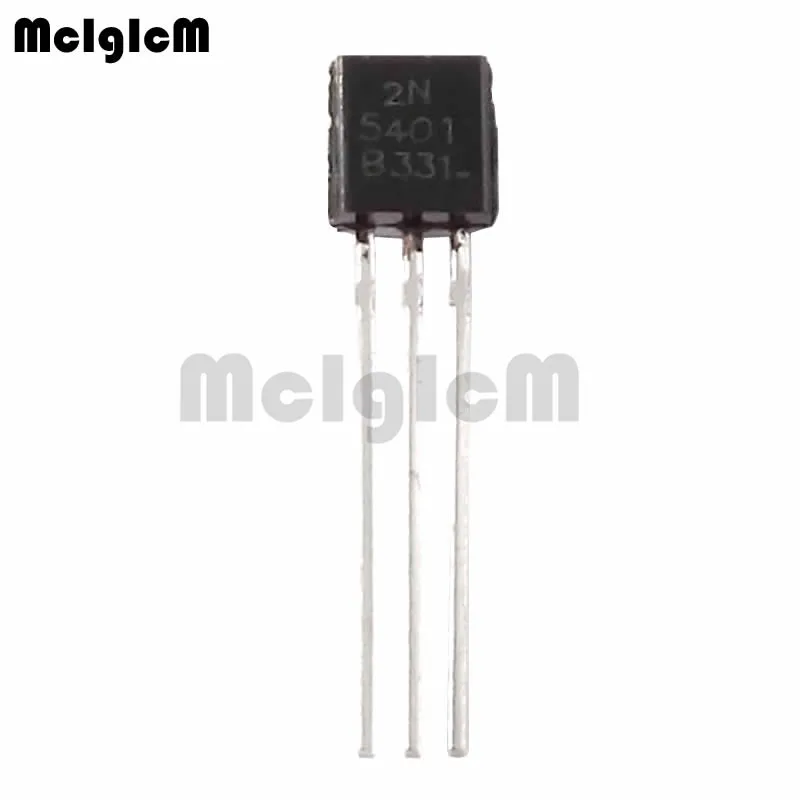 

MCIGICM 100pcs 2N5401 in-line triode transistor TO-92 0.3A 160V PNP Original new