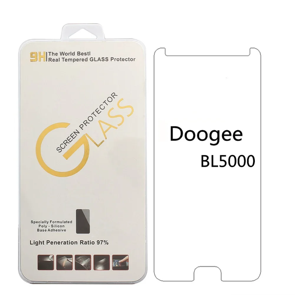 For Doogee BL5000 BL7000 BL9000 Tempered Glass 9H 2.5D High Quality Screen Protector Film with free white edge liquid | Мобильные