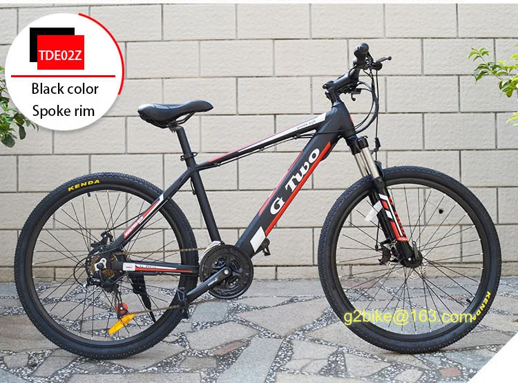 Excellent G Two 2018 new 26inch 27Speed Electric Bike Powerful Electric Mountain Bike Lithium Battery 250W 350W 48V  eBike  Electric MTB 6