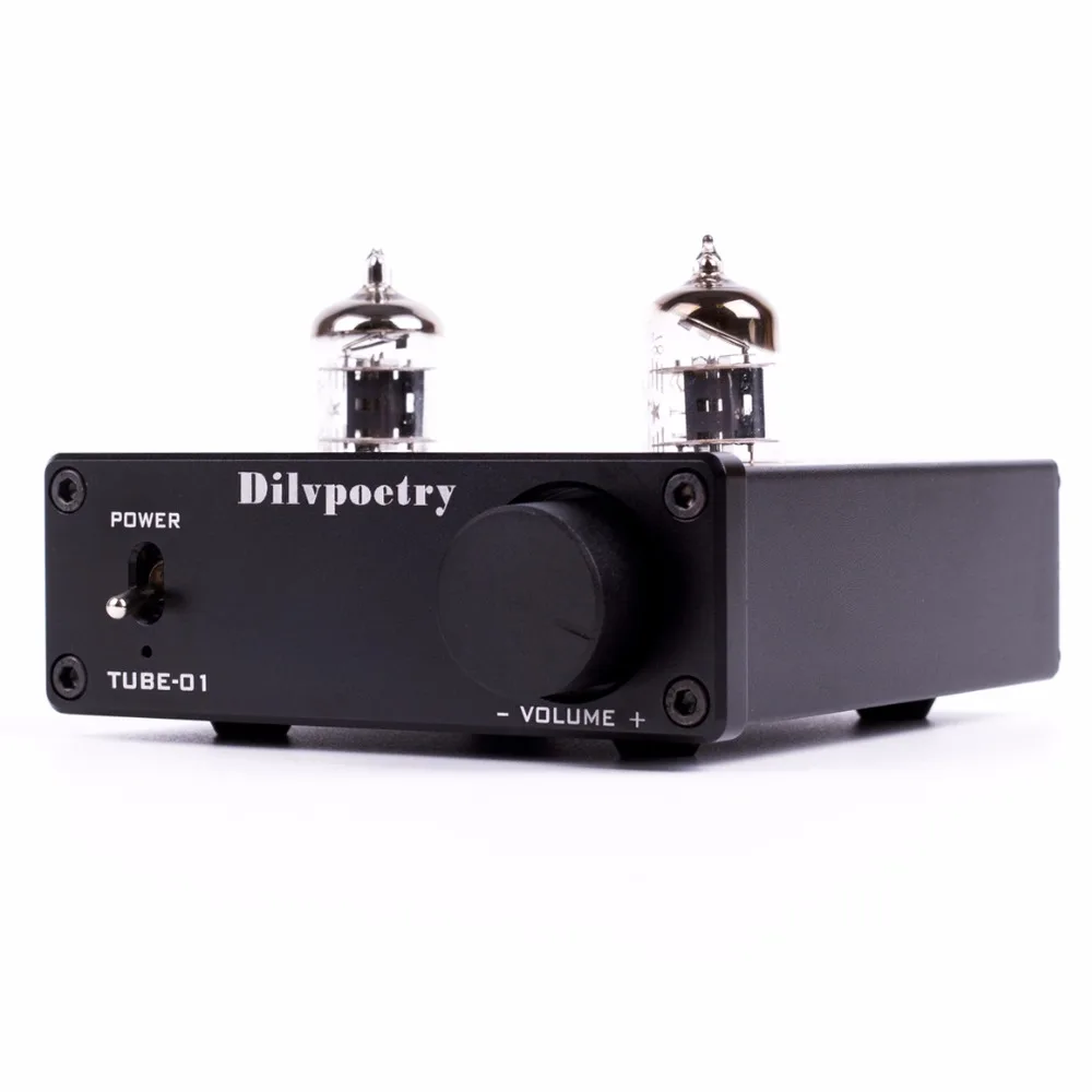 Dilvpoetry TUBE-01 Mini Tube Amplifier Audio Hifi Preamplifier Desktop Buffer Tube Amp 6J1 Tube Preamp - ANKUX Tech Co., Ltd